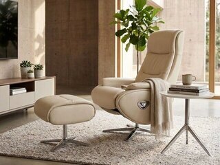 Bella Swivel Recliner & Ottoman Product Image